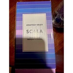 New Jonathan Adler Scala Cocktail Shaker Modern Barware 18.4 oz/540 mL